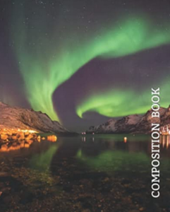 Aurora Borealis Over Lake College Ruled Notebook