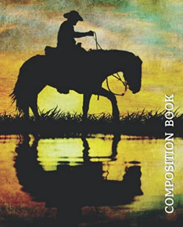 Cowboy Silhouette College Ruled Notebook