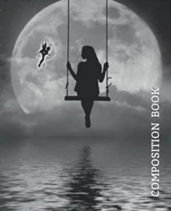 Moonlit Swing Over Water College Ruled Notebook