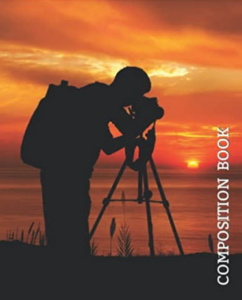 Photographer Silhouette College Ruled Notebook