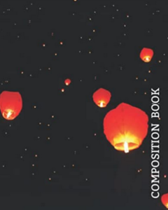 Sky Lanterns College Ruled Notebook