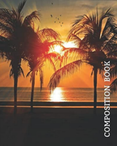 Tropical Sunset College Rule Notebook