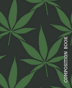 Cannabis Leaf Pattern College Ruled Notebook