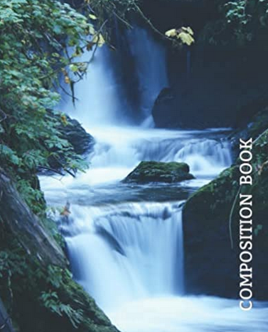 Flowing Waterfall College Ruled Notebook