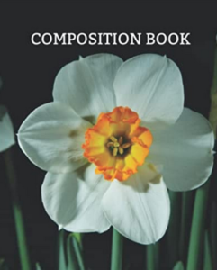 Single Flower College Ruled Composition Book