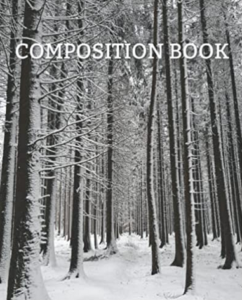 Snow Covered Trees College Ruled Notebook