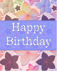 Floral Happy Birthday Drawing Book