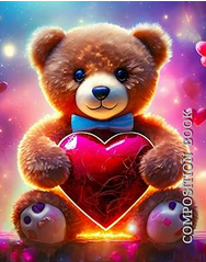 Teddy Bear with Heart Composition Book